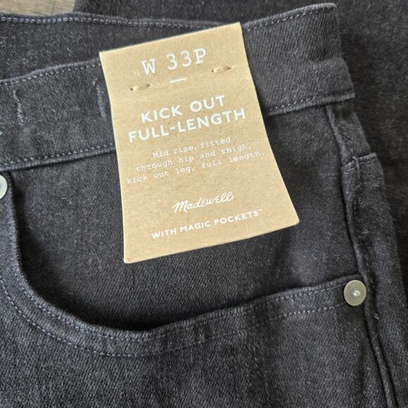 Madewell Petite Kick Out Full-Length Jeans Size 33P NWT - Picture 8 of 11